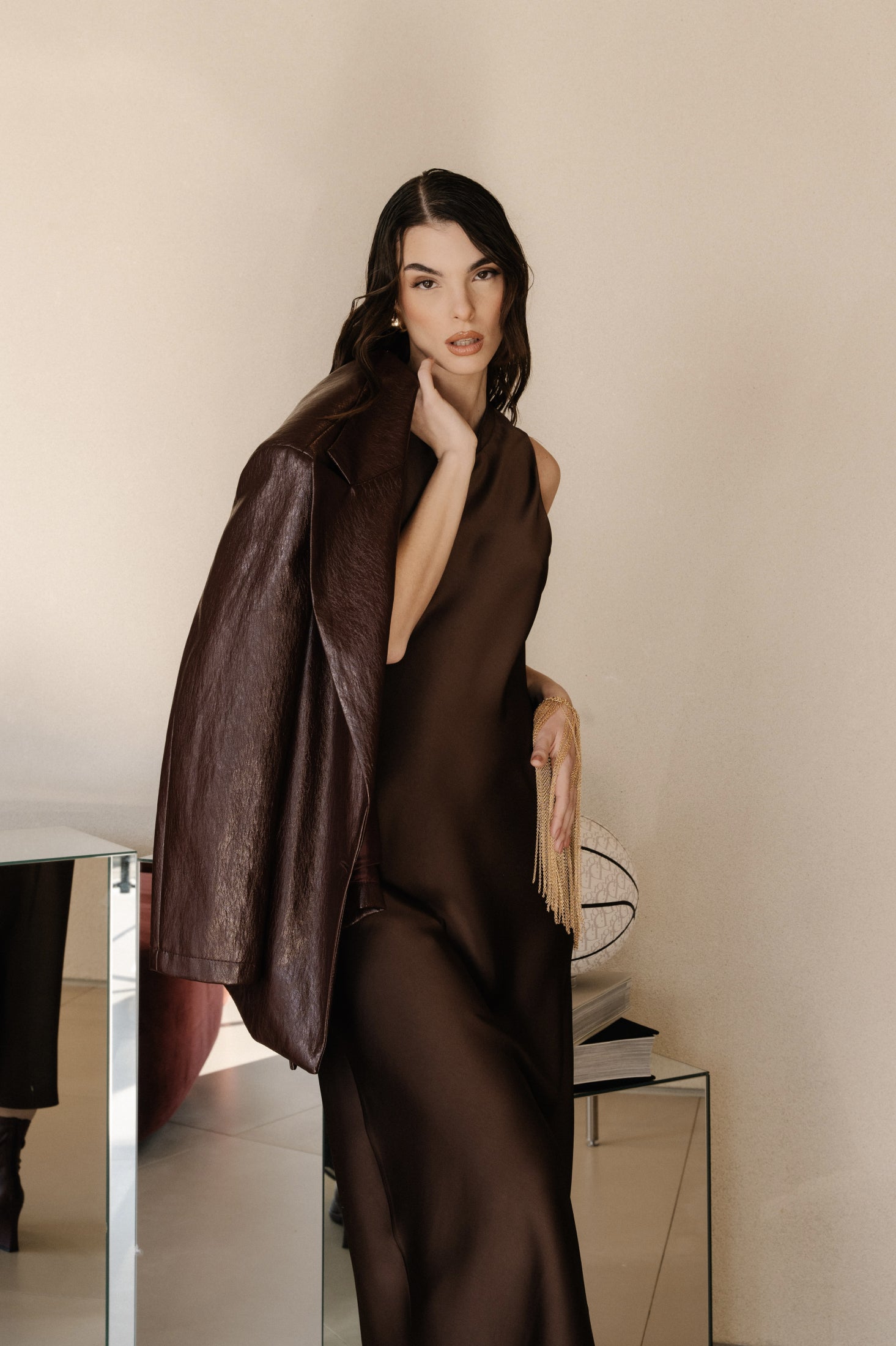 ABITO MIDI SATIN
