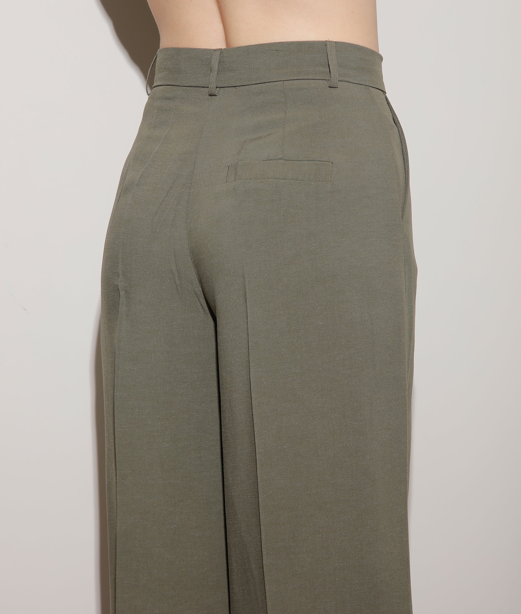 PANTALONI PALAZZO IN LINO