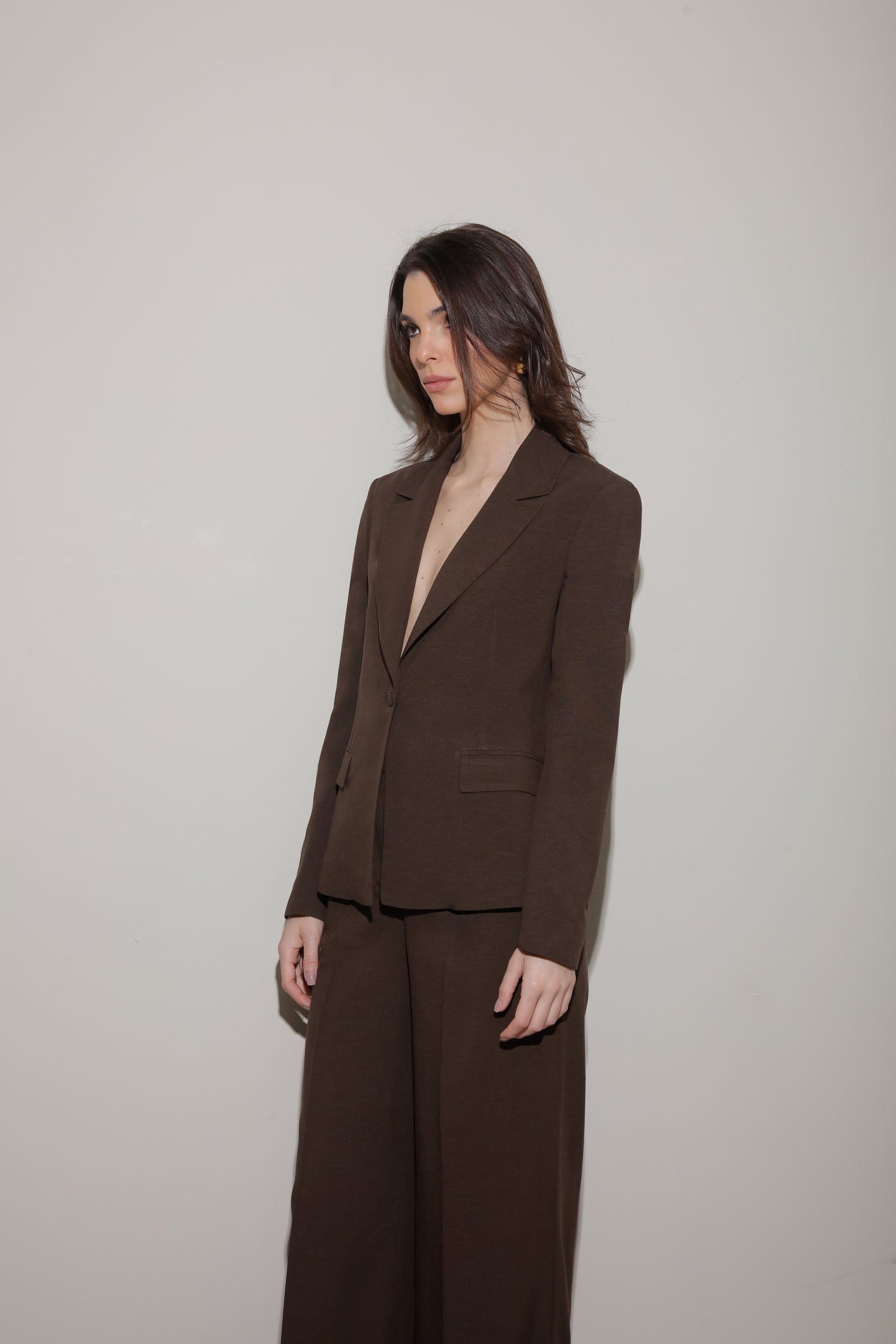 BLAZER MONOPETTO IN LINO