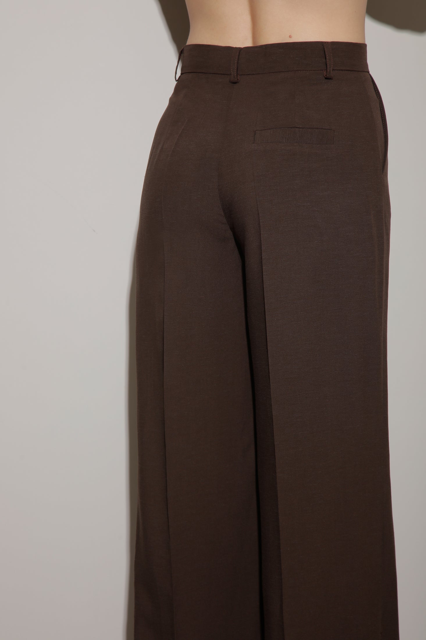 PANTALONI PALAZZO IN LINO