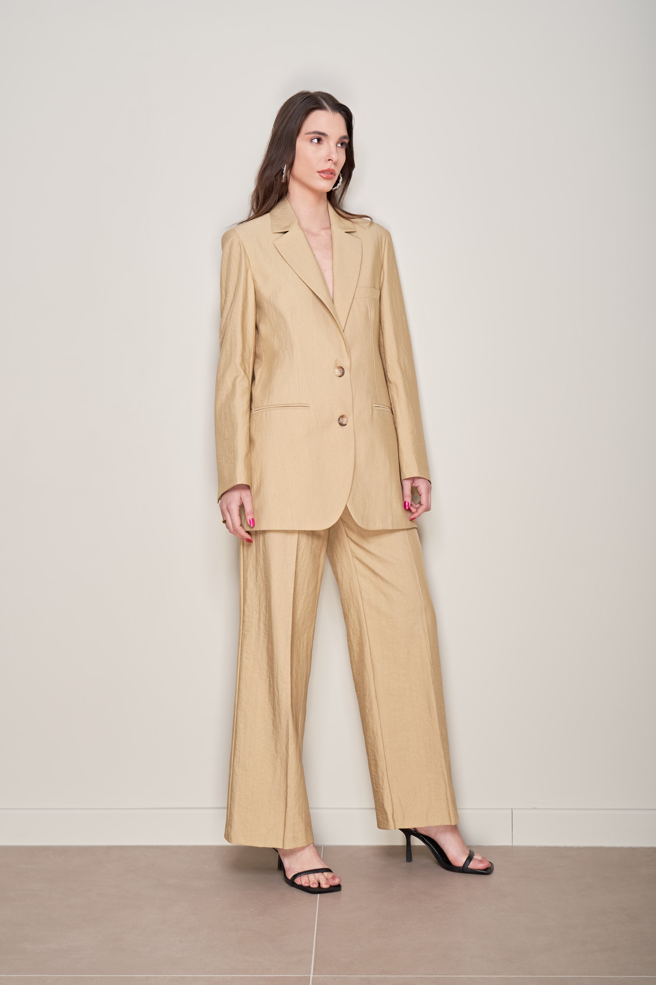 PANTALONI PALAZZO EFFETTO STROPICCIATO