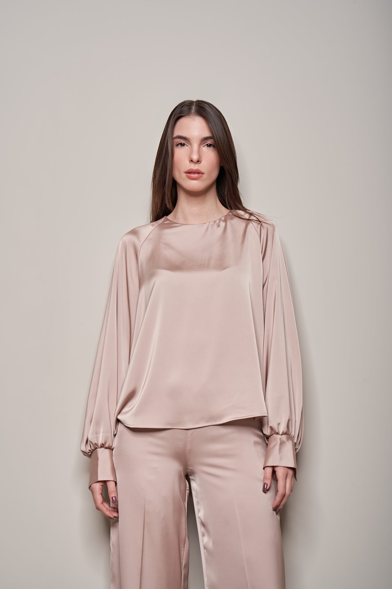BLUSA IN RASO