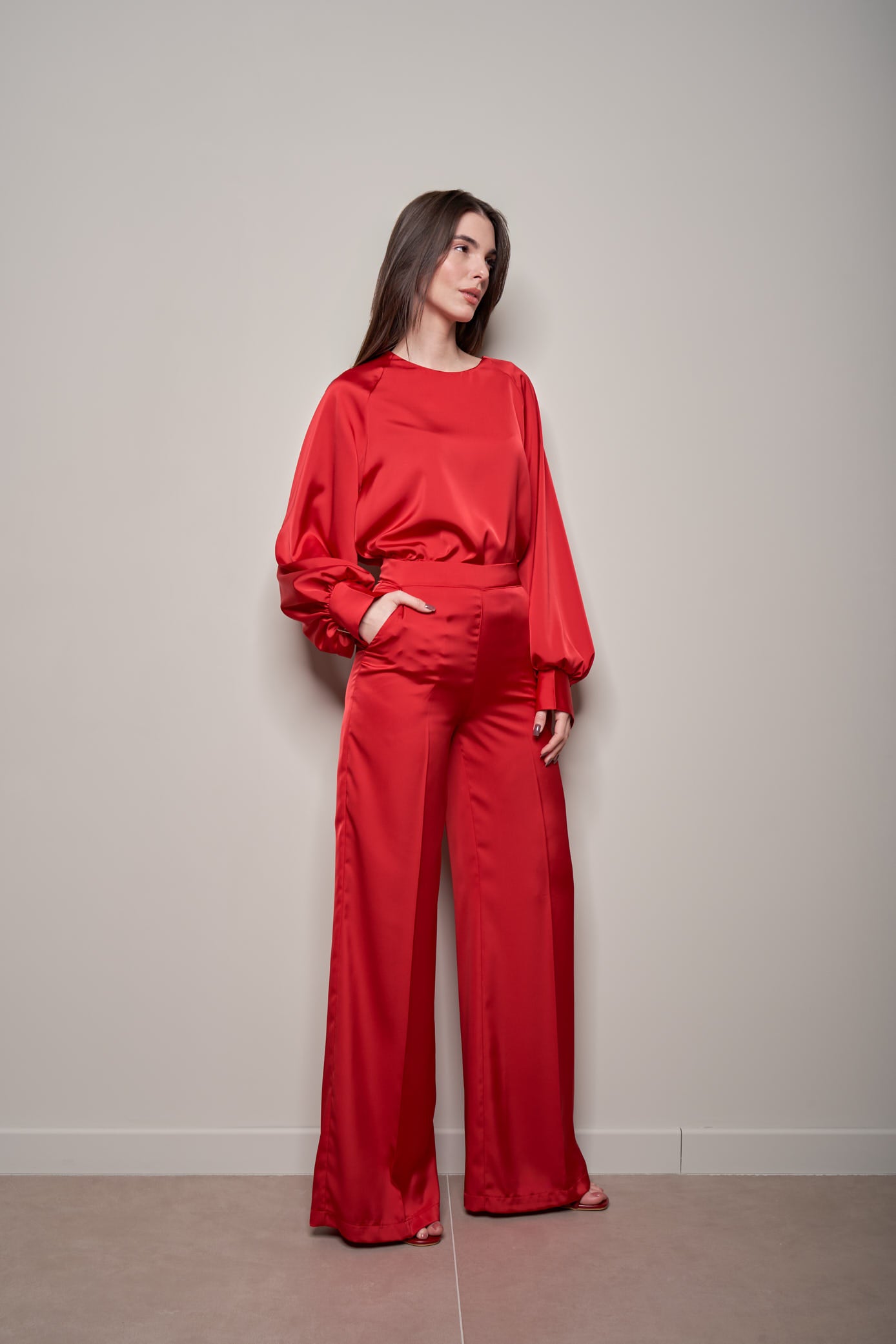 BLUSA IN RASO