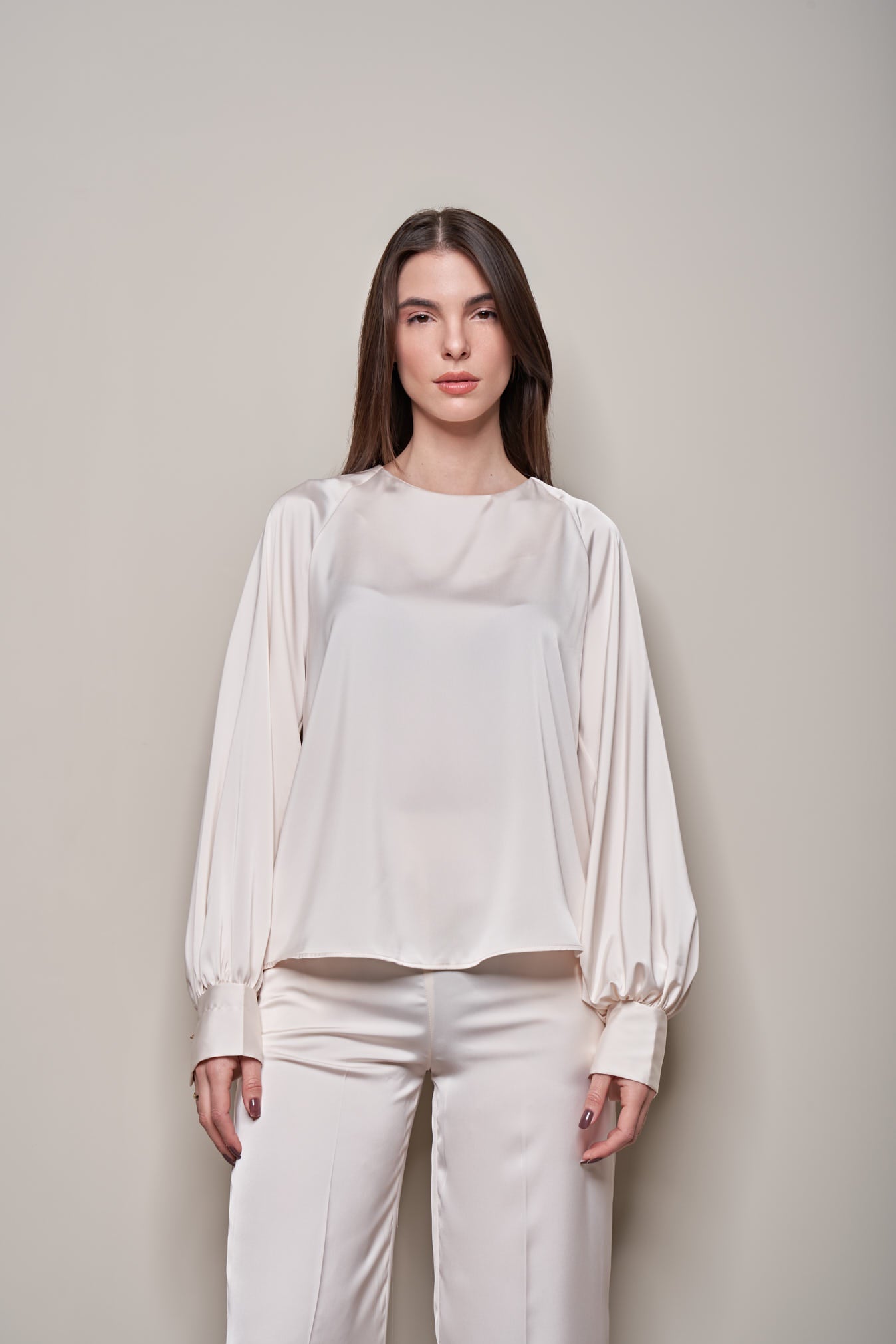 BLUSA IN RASO