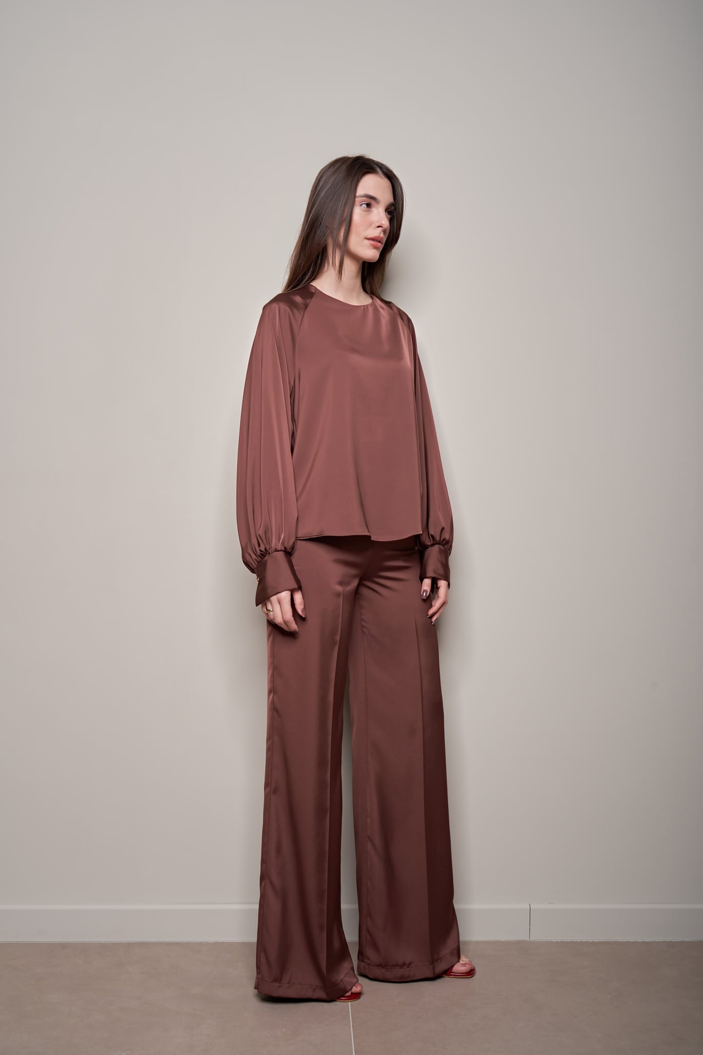 BLUSA IN RASO