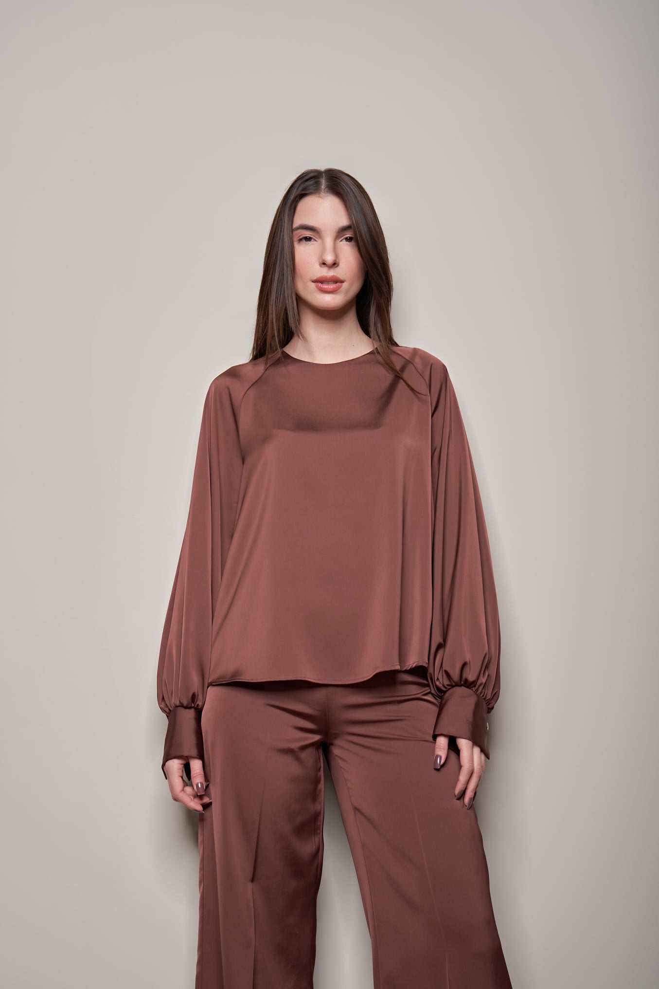 BLUSA IN RASO