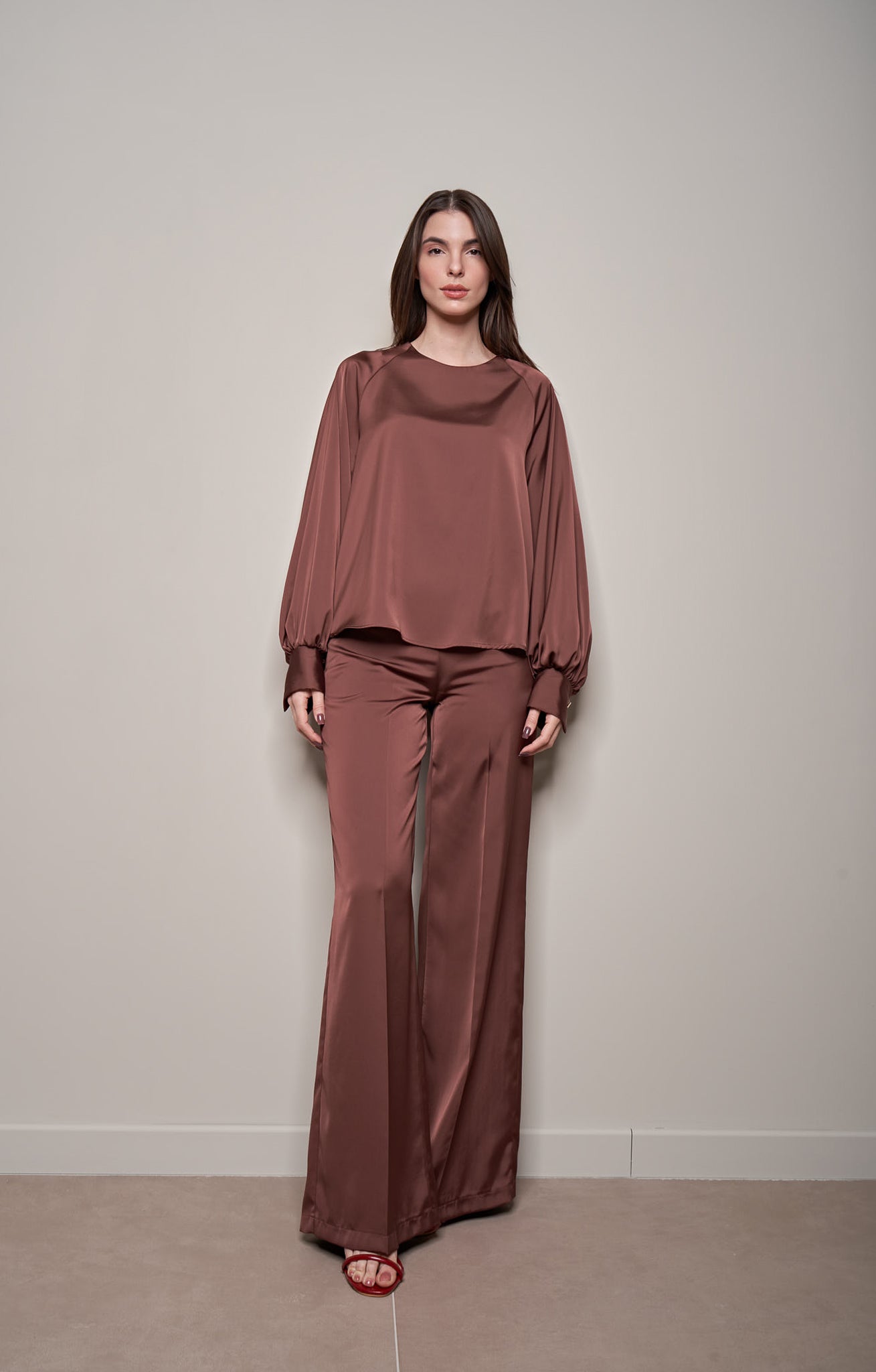 BLUSA IN RASO