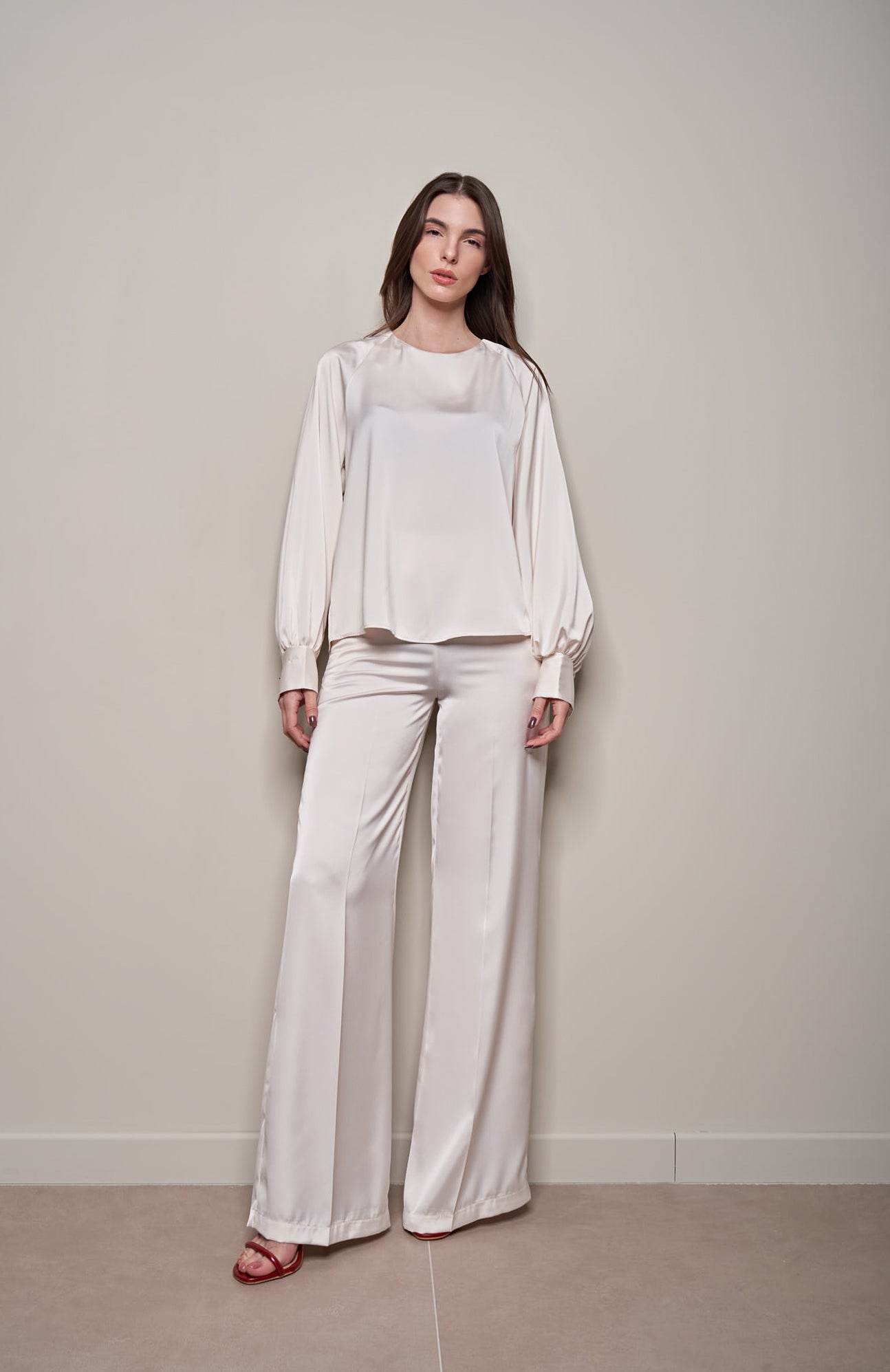 BLUSA IN RASO
