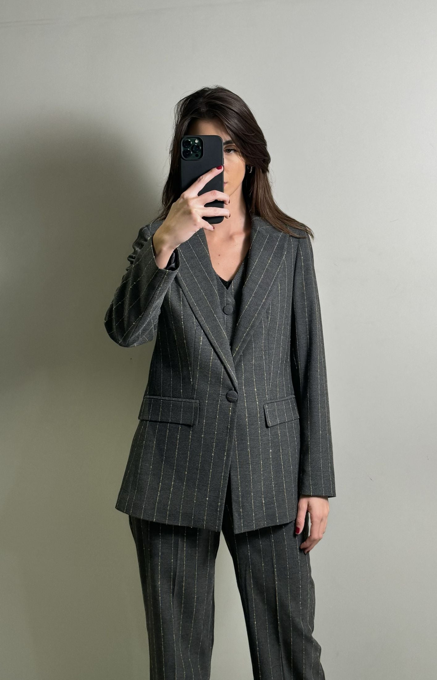 BLAZER GESSATO MONOPETTO