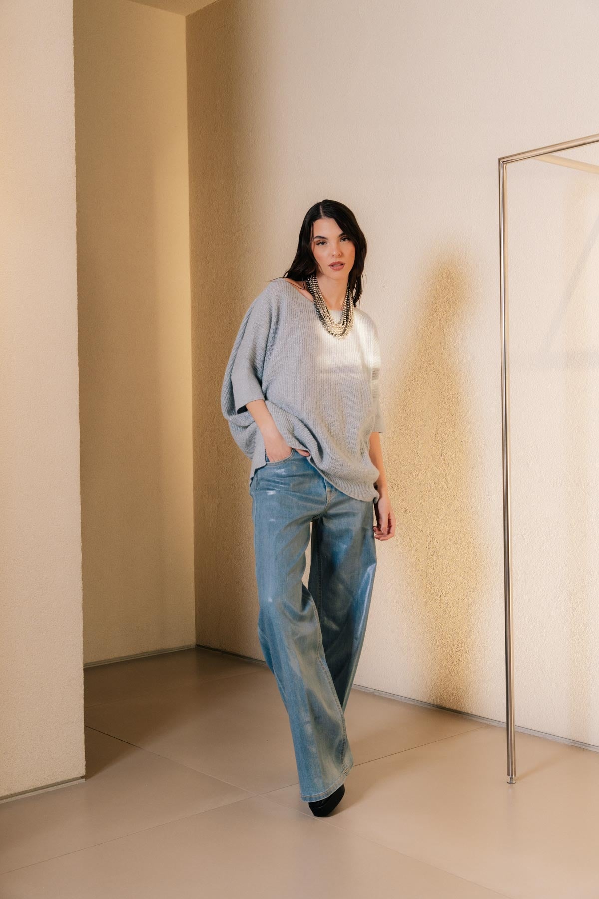 JEANS EFFETTO LUCIDO