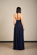 MAXI DRESS CON SCOLLO ALL'AMARICANA