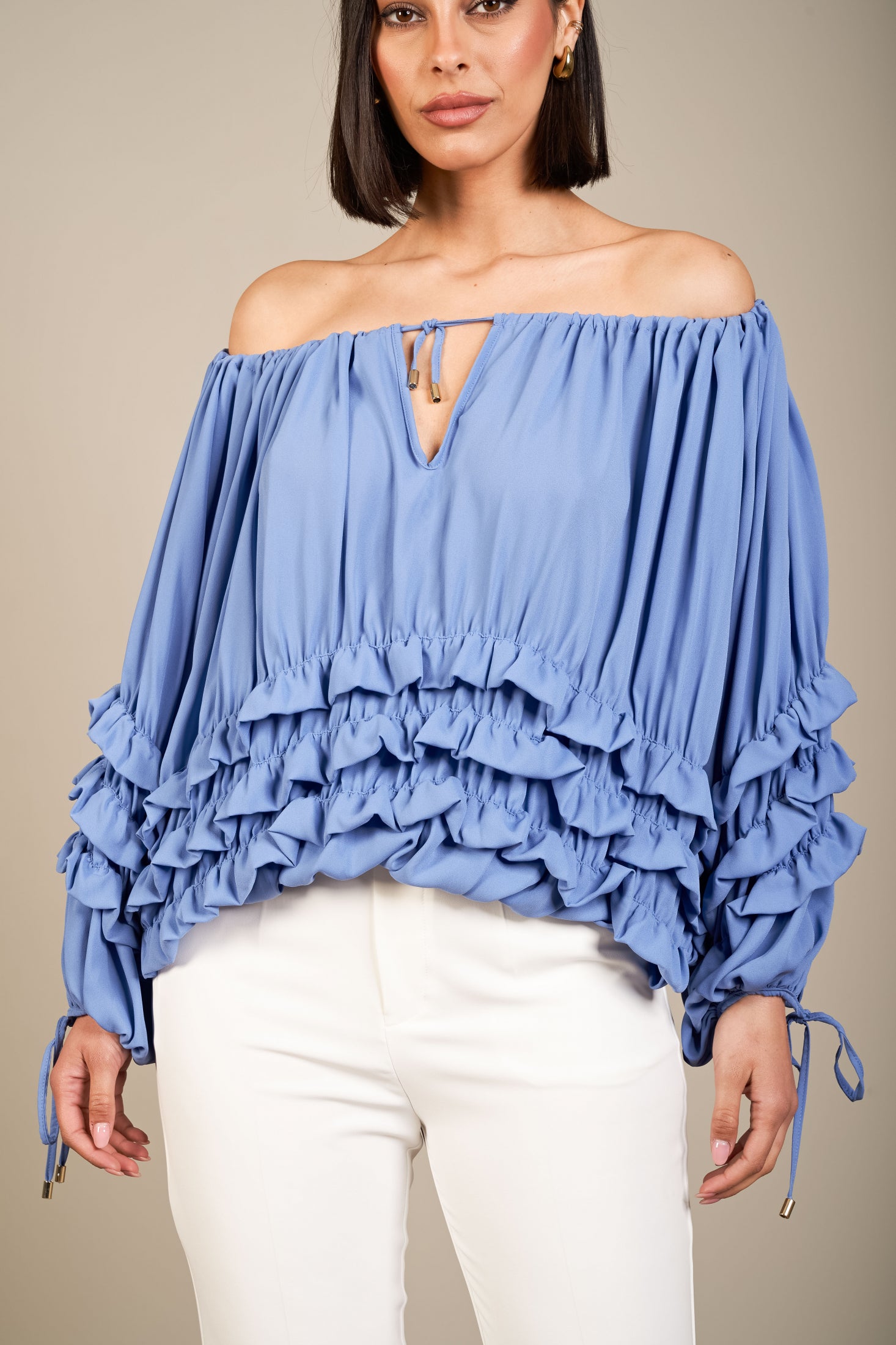 BLUSA CON EFFETTO VOLUMINOSO