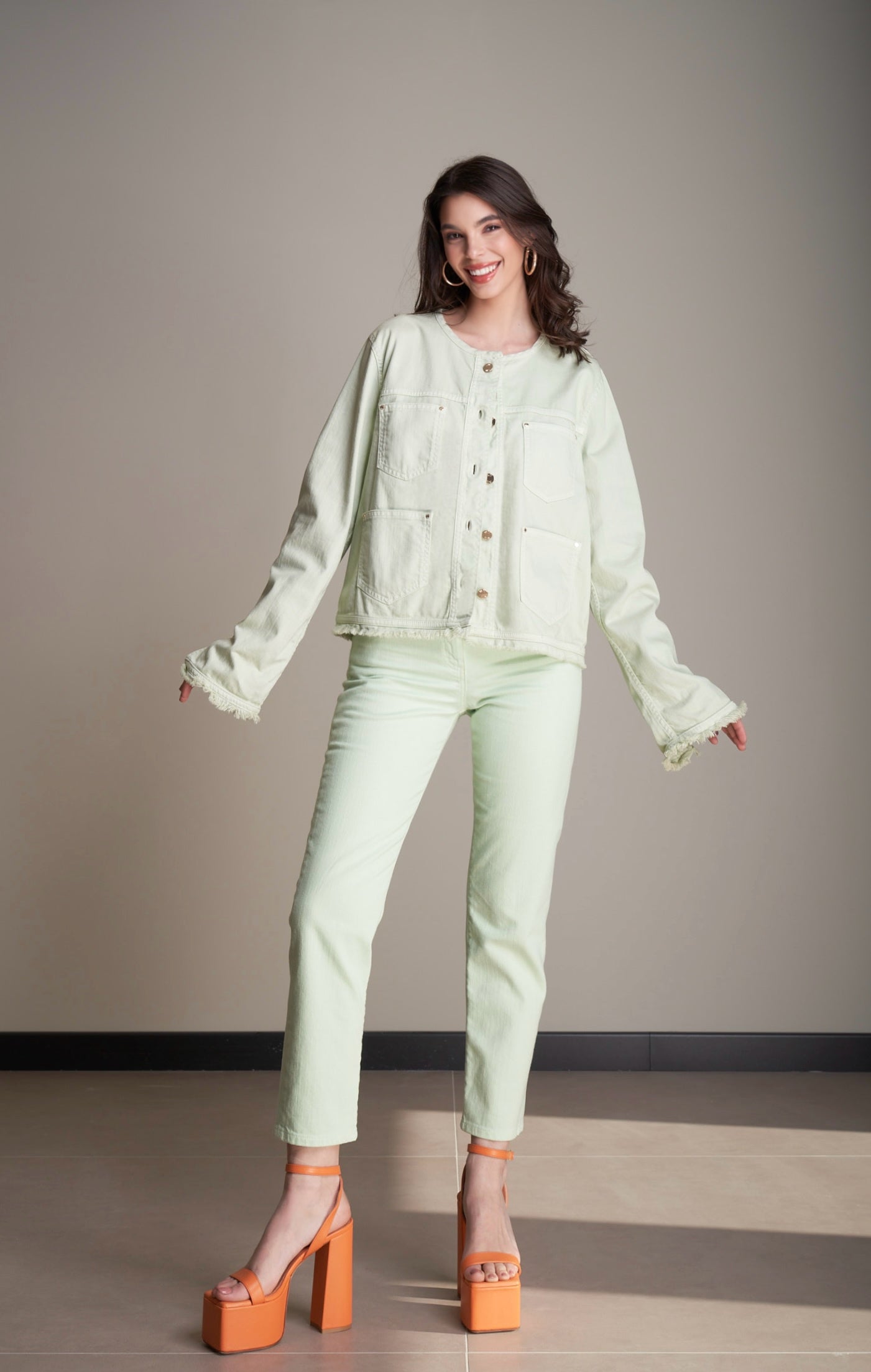 PANTALONI JEANS LIME