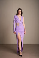 VESTITO CON RICAMO FIORE