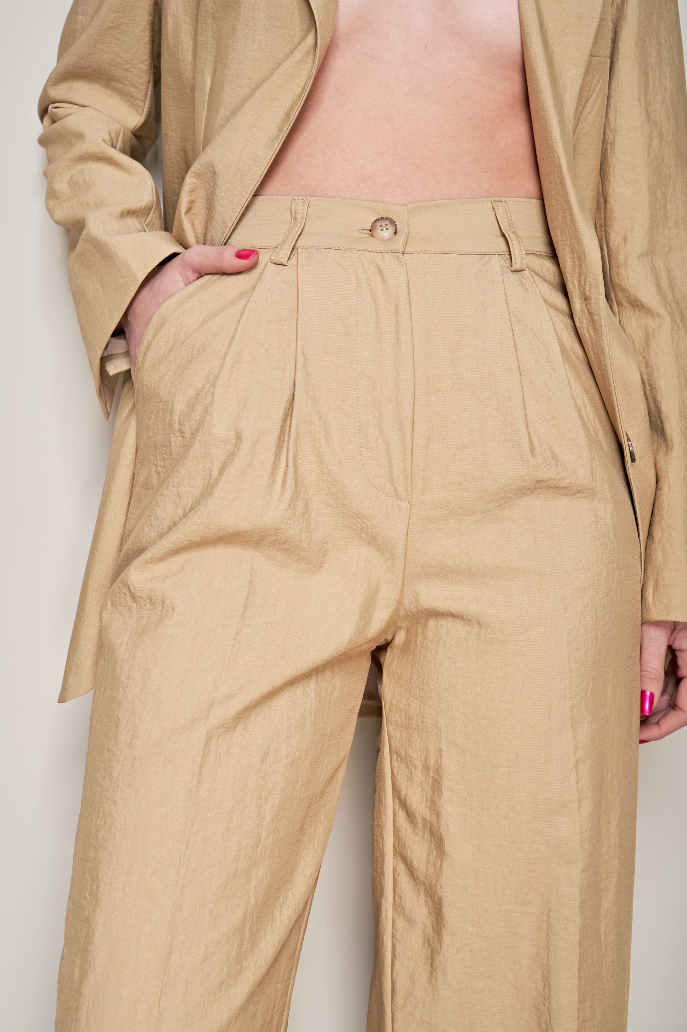 PANTALONI PALAZZO EFFETTO STROPICCIATO