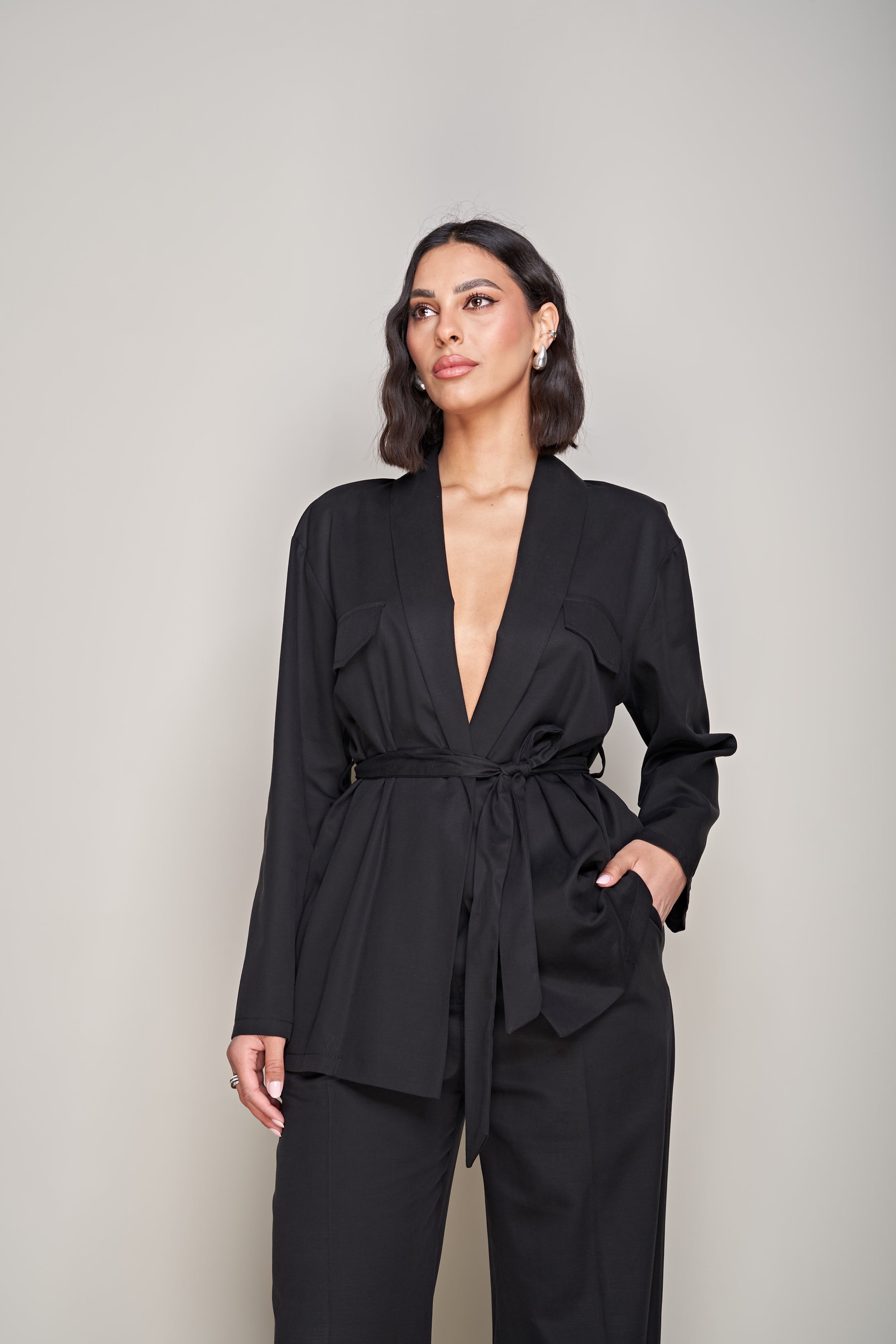 BLAZER CON CINTURA