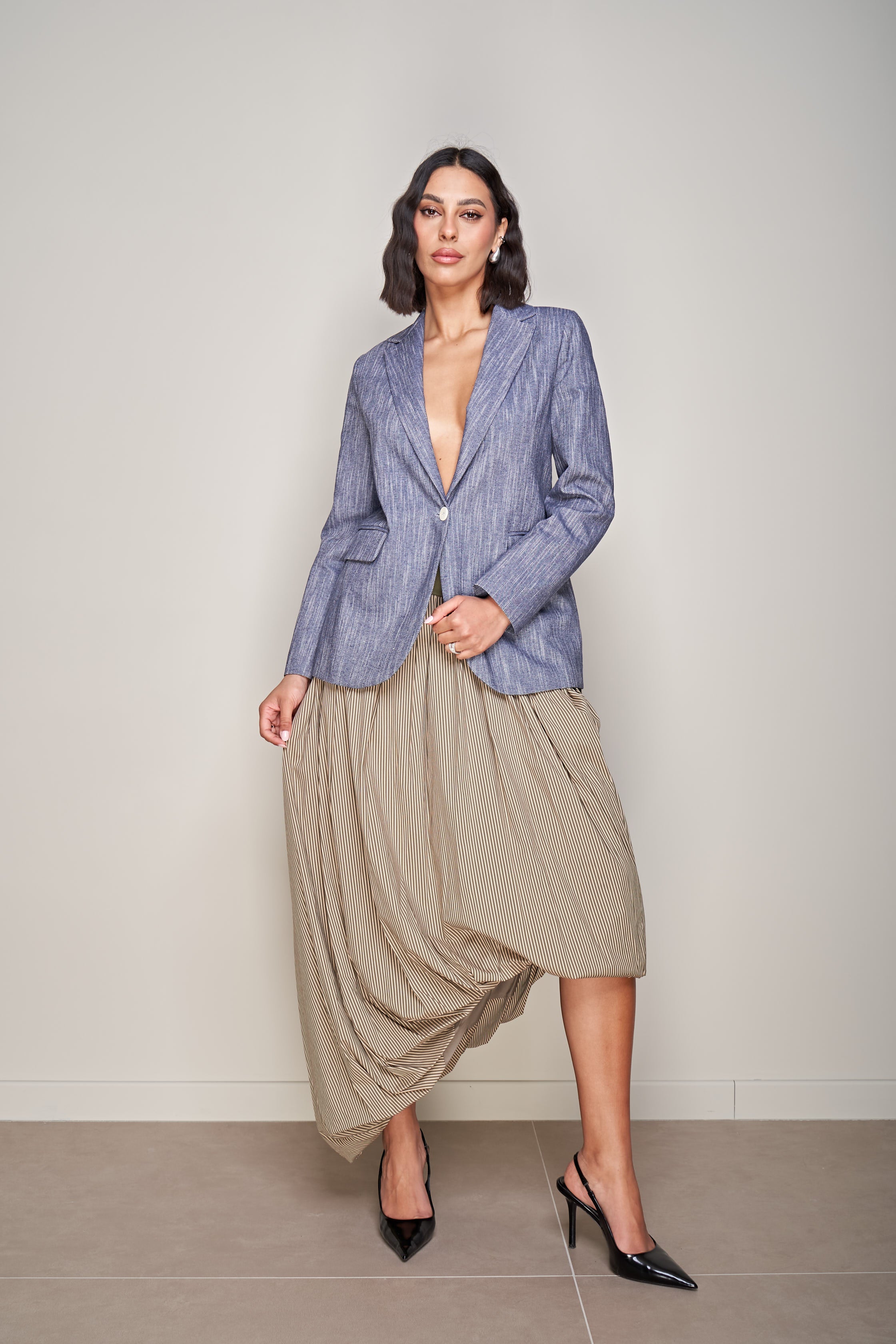 BLAZER EFFETTO DENIM