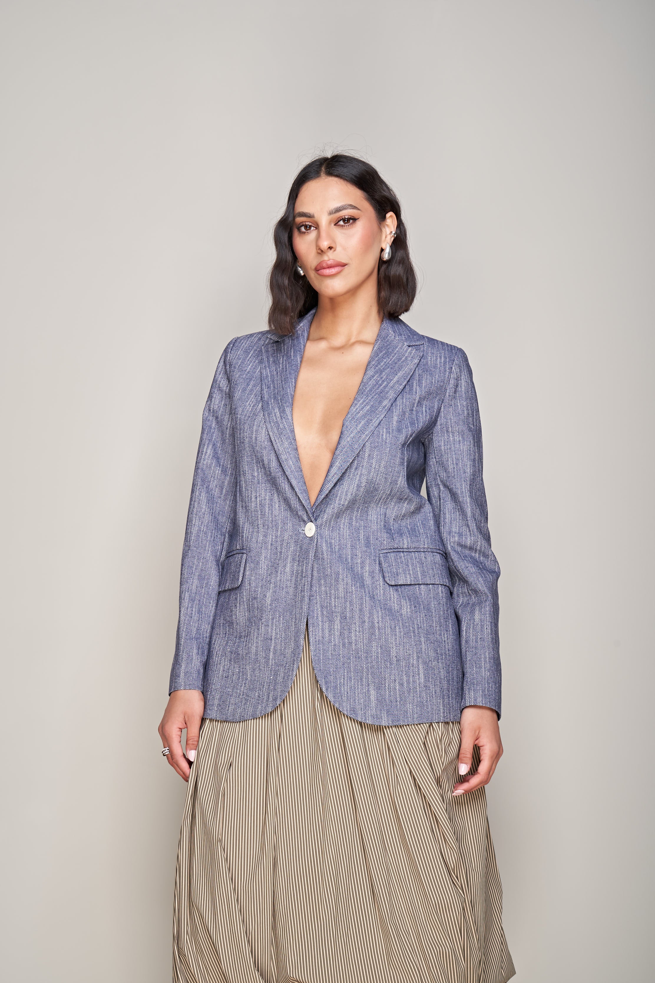 BLAZER EFFETTO DENIM