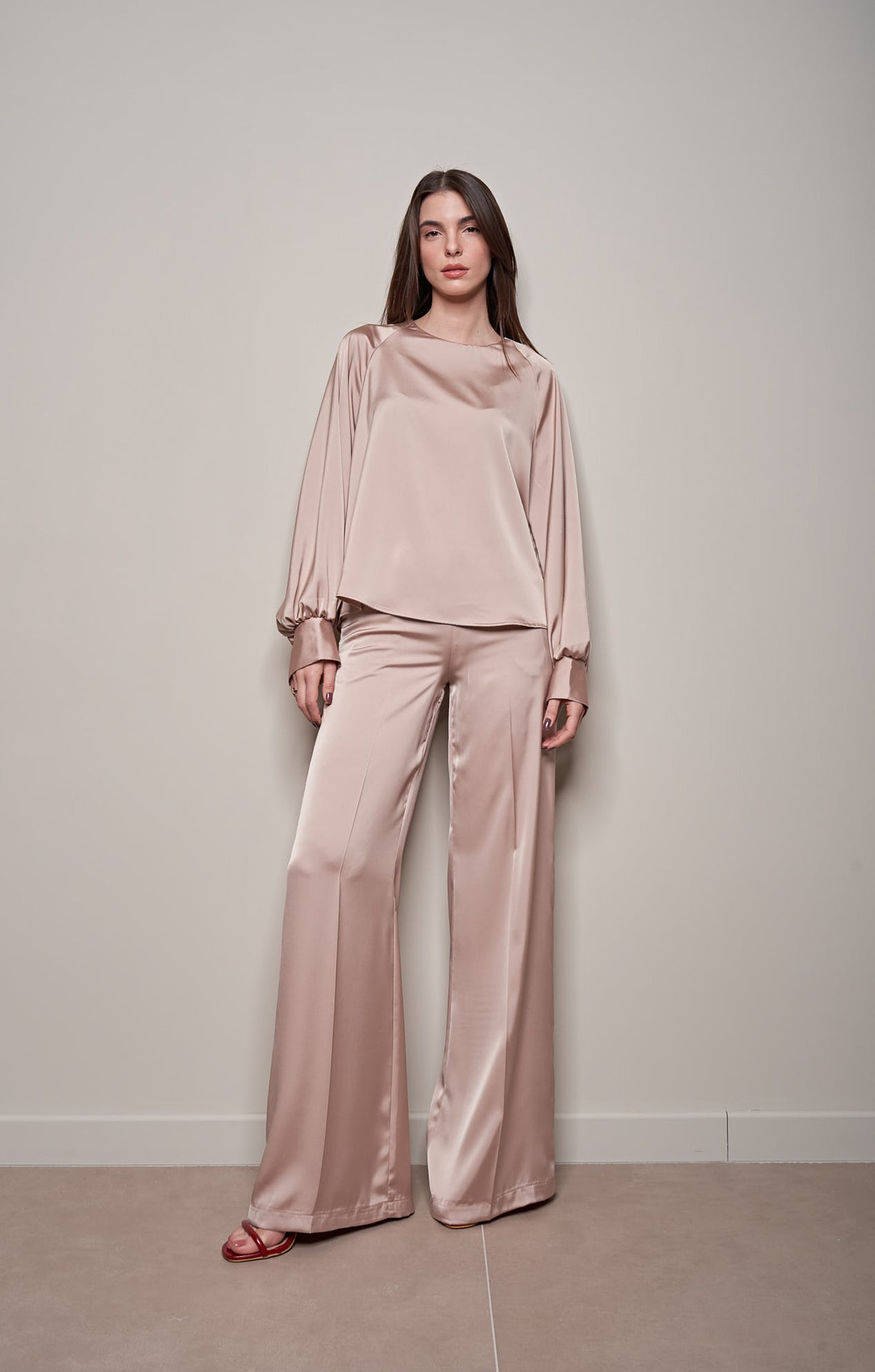 BLUSA IN RASO