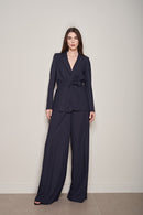 PANTALONE PALAZZO IN LINO