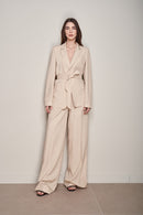 PANTALONE PALAZZO IN LINO