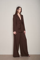 PANTALONE PALAZZO IN LINO
