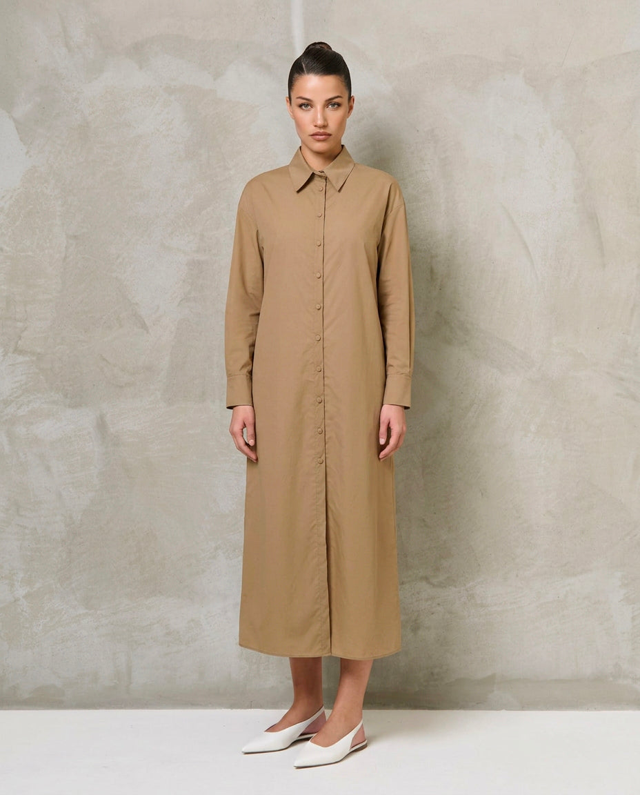 Camicia long|Colore:Beige