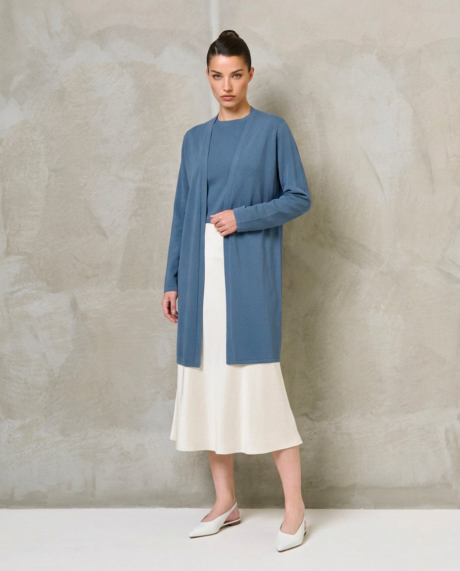 Cardigan|Colore:Celeste