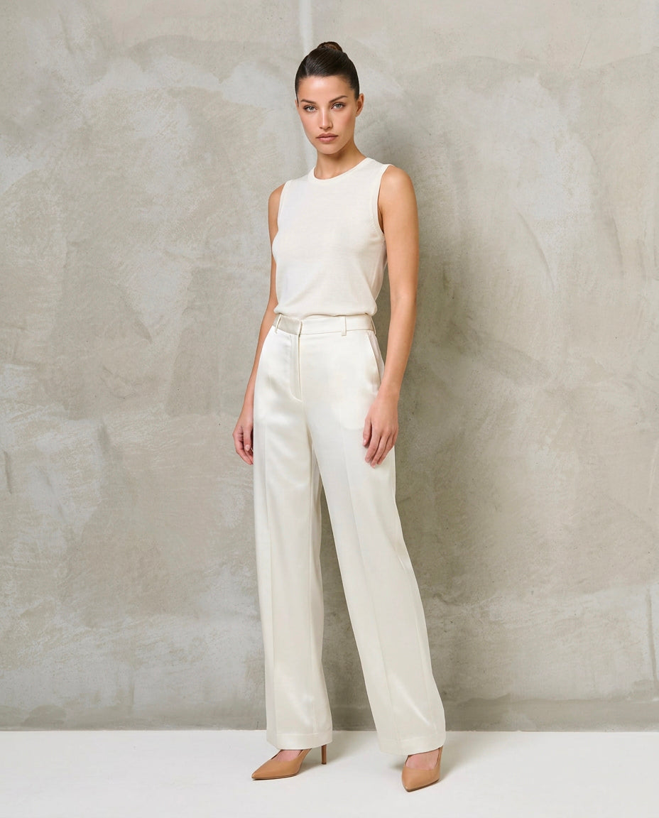 Pantalone|Colore:Panna