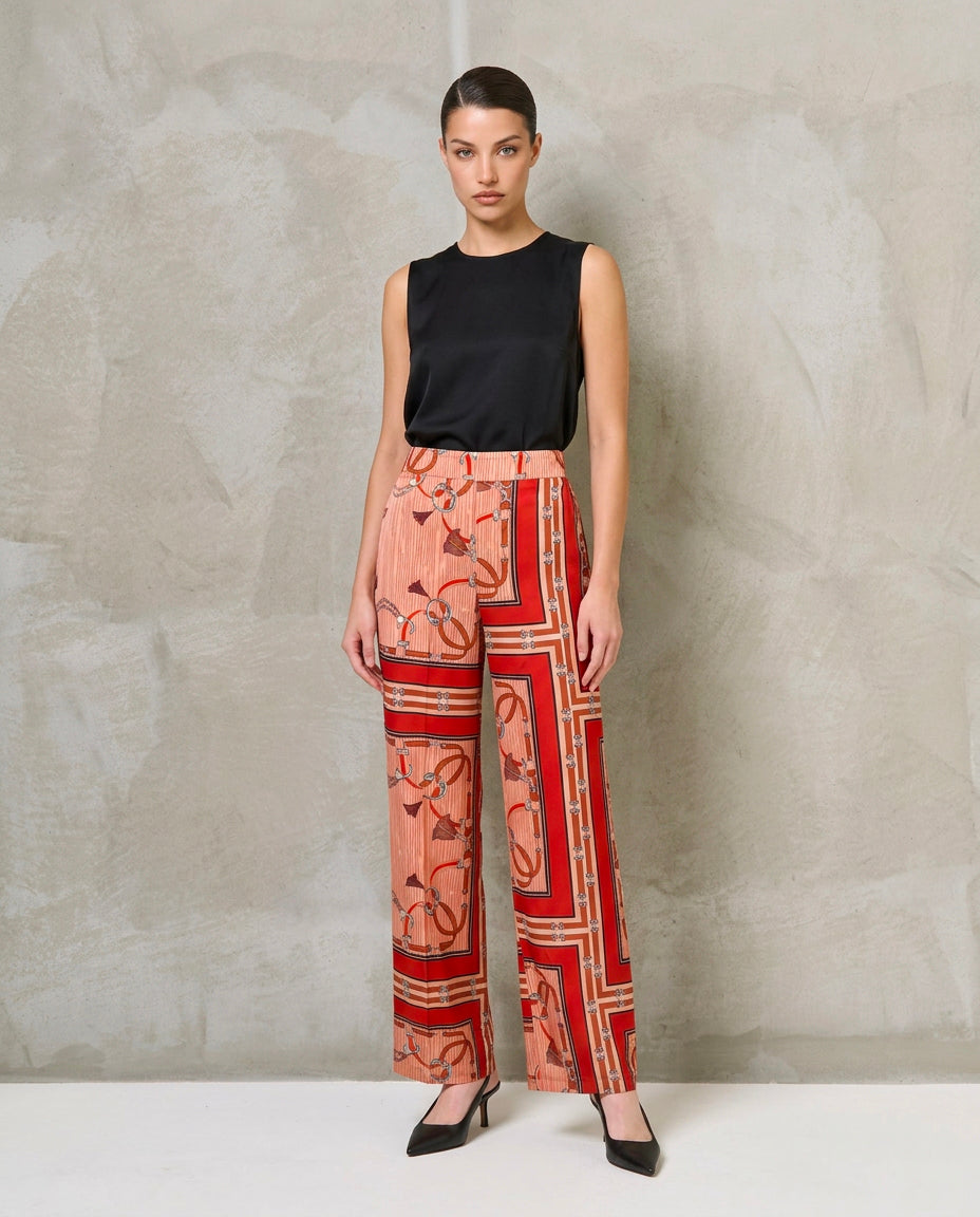 Pantalone|Colore:Corallo