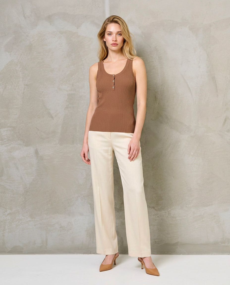 Canotta|Colore:Cammello