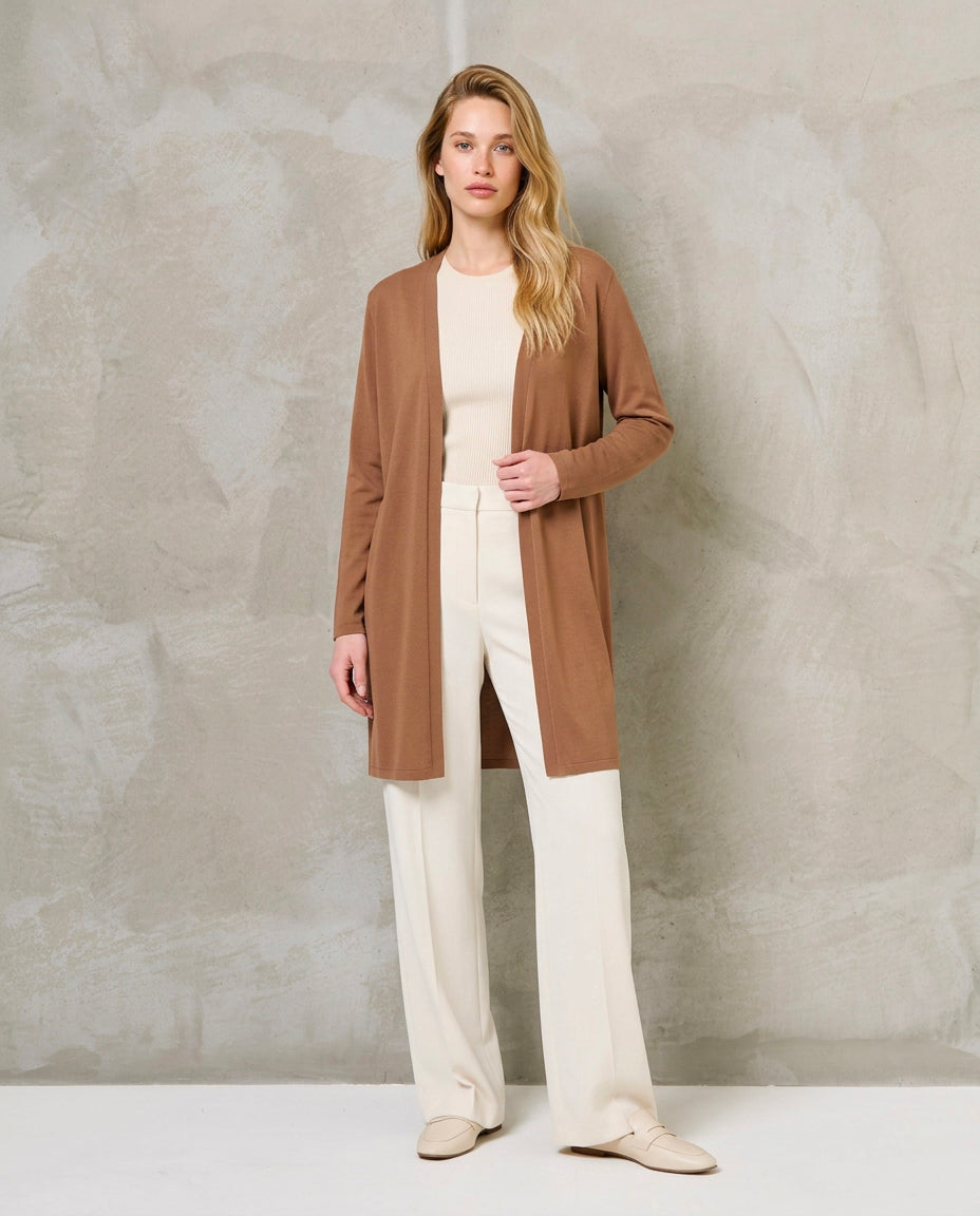 Cardigan|Colore:Cammello