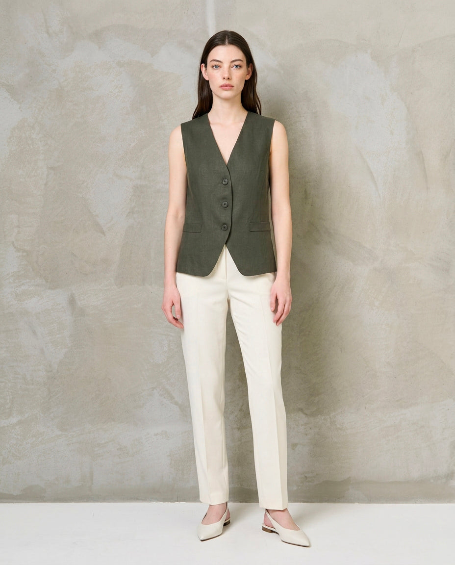 Gilet|Colore:Militare