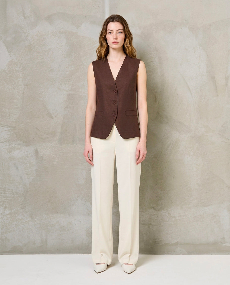 Gilet|Colore:Moro