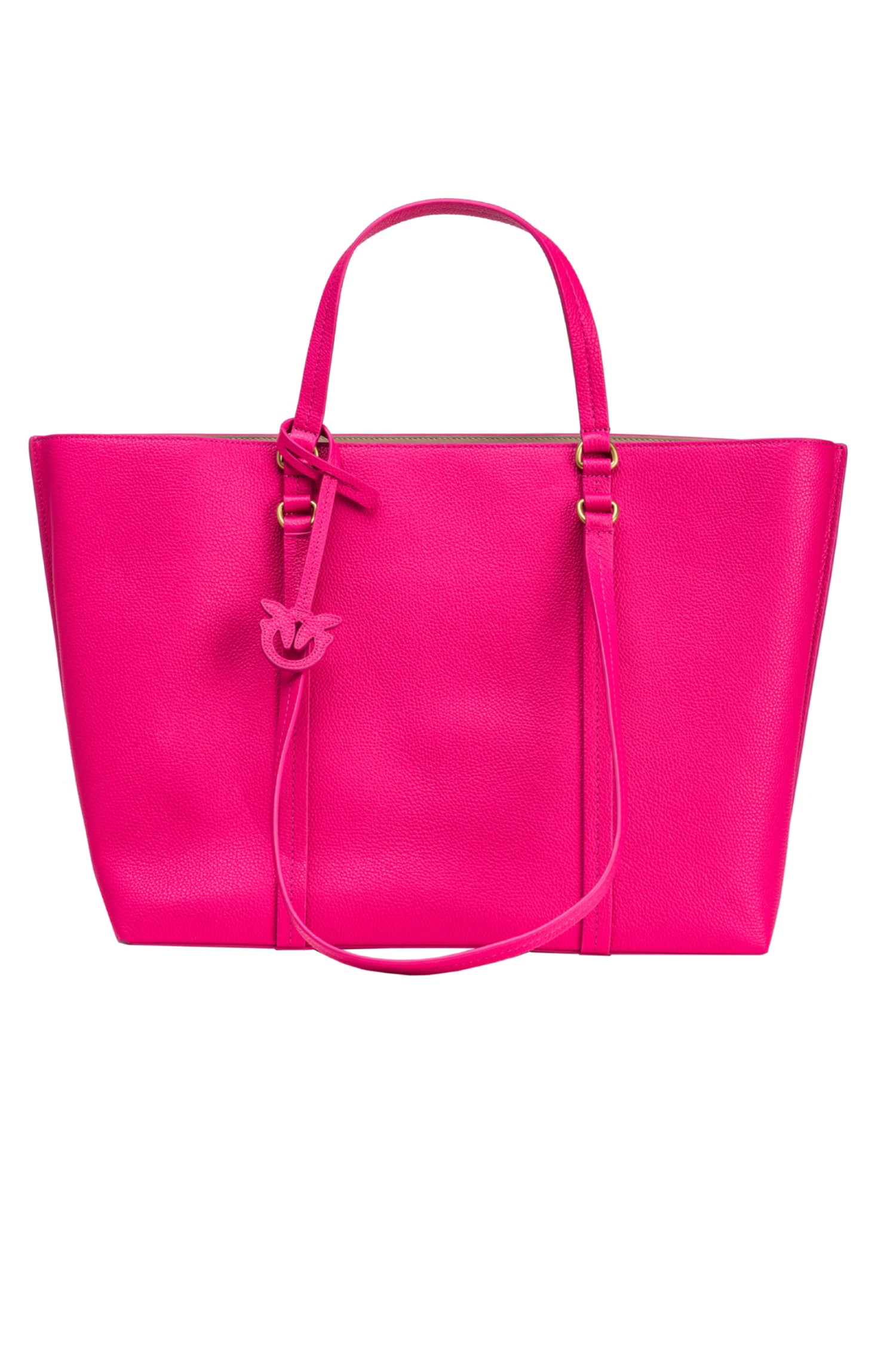 PINKO Borsa shopper grande in pelle bottalata